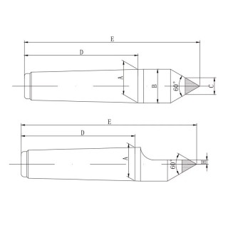 Центра упорные с ВК8 DJ-03016A (8711)