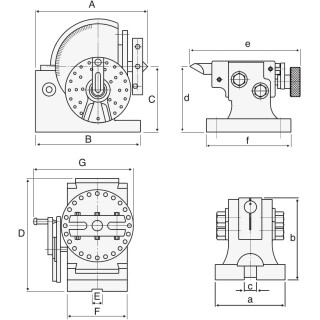 Головка делительная универсальная F12128 (BS-1) STARDA