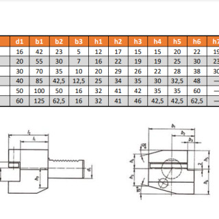 Резцедержатель VDI B1-40x25x44 STARDA