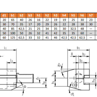 Резцедержатель VDI C1-20x16 STARDA