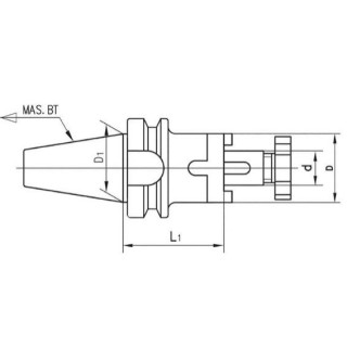 Оправка MAS403 BT40-FMB32-60 STARDA