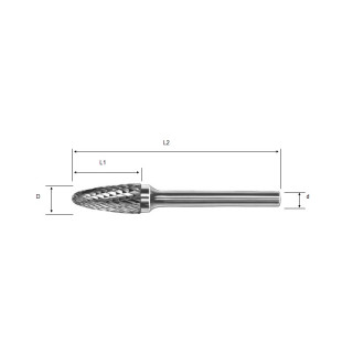 Борфреза сфероконическая F1225 M06 STARDA BURRS