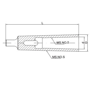 Втулка переходная DJ-02002A КМ5-3 (1751-5-3)